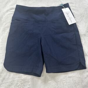 Lady Hagen 7" Inseam‎ Pull On Tummy Control Shorts Womens Size Small Blue NEW